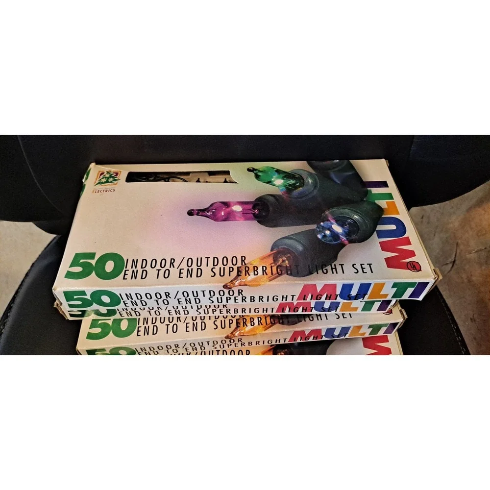 5-‎ 50 Multi Colored Light Sets Indoor/outdoor End To End